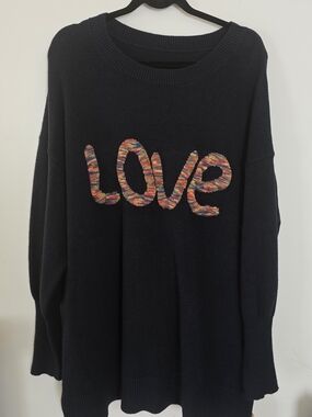 BloomChic Black Knit Top with Tag